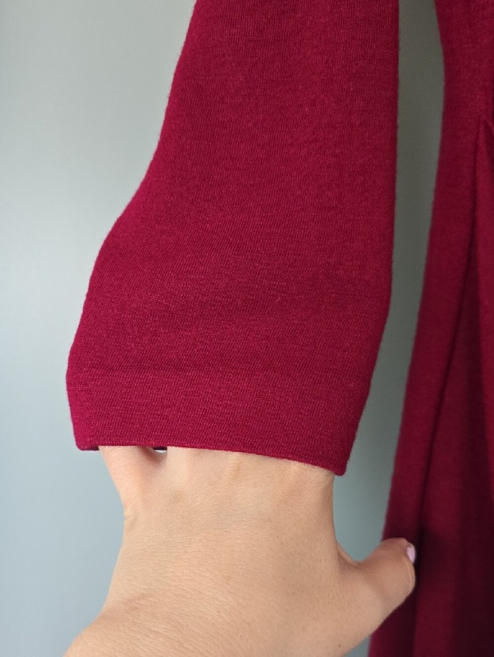 Vintage Tahari Petite 8 100% New Wool Mock Neck Draped Ring Dress - Made in USA - Picture 5 of 10